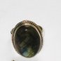 ER103 Labradorite Ring and Earrings Set in Sterling Silver