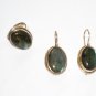 ER103 Labradorite Ring and Earrings Set in Sterling Silver