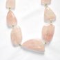 ST031 Rose Quartz Necklace in Sterling Silver