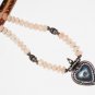 ST525 Rose Quartz Necklace in Sterling Silver