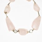 ST533 Rose Quartz Necklace in Sterling Silver