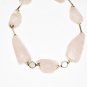 ST533 Rose Quartz Necklace in Sterling Silver