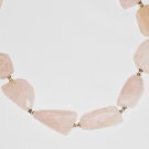 ST539 Rose Quartz Necklace in Sterling Silver