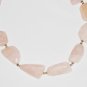 ST539 Rose Quartz Necklace in Sterling Silver