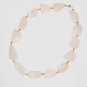 ST539 Rose Quartz Necklace in Sterling Silver