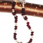 ST479 Garnet Bracelet in Sterling Silver