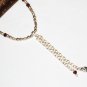 ST508 Garnet Bracelet in Sterling Silver