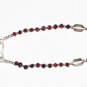 ST509 Garnet Bracelet in Sterling Silver