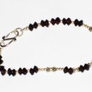 ST570 Garnet Bracelet in Sterling Silver