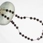 ST468 Garnet Necklace in Sterling Silver