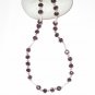 ST468 Garnet Necklace in Sterling Silver