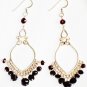ST591 Garnet Necklace and Earrings Set in Sterling Silver