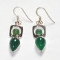 ER052 Malachite Earrings in Sterling Silver
