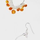 ST558 Citrine Earrings in Sterling Silver