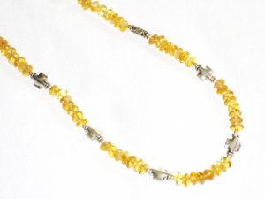 ST650 Citrine Necklace in Sterling Silver