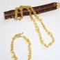 ST322 Citrine Necklace and Earrings Set in Sterling Silver