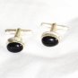 ST643 Onyx Cufflinks in Sterling Silver