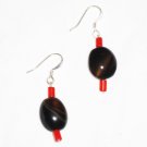 ST588 Onyx Earrings in Sterling Silver