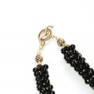 ST353 Onyx Necklace in Sterling Silver
