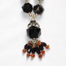 ST032 Onyx Necklace in Sterling Silver