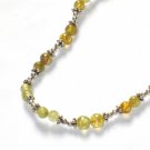 ST014 Amber Bracelet in Sterling Silver
