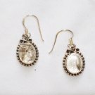 ER099 Amber Earrings in Sterling Silver