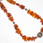 ST475 Amber Necklace in Sterling Silver