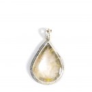 PN236 Amber Pendant in Sterling Silver