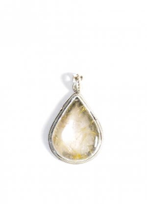 PN236 Amber Pendant in Sterling Silver