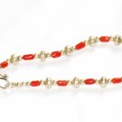 ST162 Coral Bracelet in Sterling Silver