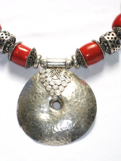 ST027 Coral Necklace in Sterling Silver