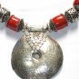 ST027 Coral Necklace in Sterling Silver