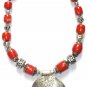 ST027 Coral Necklace in Sterling Silver