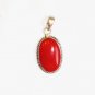 PN074 Coral Pendant in Sterling Silver