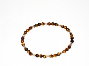 ST175 Tiger's Eye Bracelet in Sterling Silver