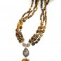 ST341 Tiger's Eye Necklace in Sterling Silver