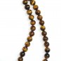 ST304 Tiger's Eye Necklace, Bracelet and Earrings Set in Sterling Silver