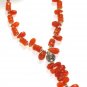 ST349 Carnelian Necklace in Sterling Silver
