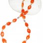 ST439 Carnelian Necklace in Sterling Silver