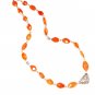 ST439 Carnelian Necklace in Sterling Silver