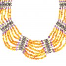 ST575 Carnelian Necklace and Earrings in Sterling Silver