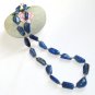 ST364 Lapis Lazuli Necklace in Sterling Silver
