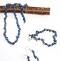 ST316 Lapis Lazuli Necklace and Earrings Set  in Sterling Silver