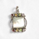 ST221 Mother of Pearl Pendant in Sterling Silver