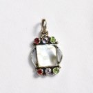 ST237 Mother of Pearl Pendant in Sterling Silver