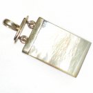 ST626 Mother of Pearl Reversible Pendant in Sterling Silver