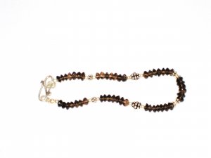 ST173    Smoky Quartz Bracelet set in Sterling Silver