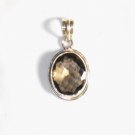 PN205 Smoky Quartz Pendant in Sterling Silver