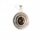 PN207 Smoky Quartz Pendant in Sterling Silver