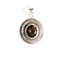 PN207 Smoky Quartz Pendant in Sterling Silver